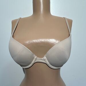 PINK Victoria's Secret Beige Wear Everywhere Underwire Push Up Bra Size 32B